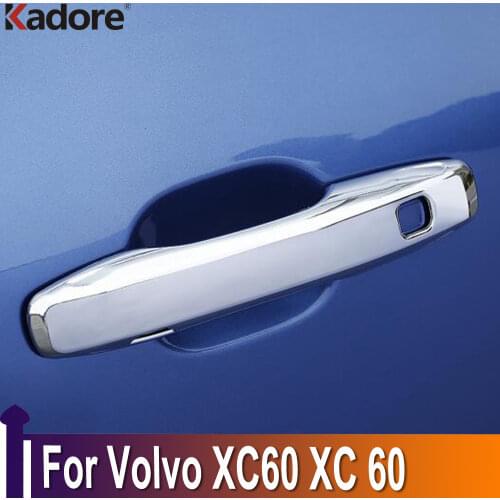 For Volvo XC60 XC 60 2018 2019 2020 ABS Chrome Side Door Handle Cover Trim Car Stickers Exterior Accessories Car Styling