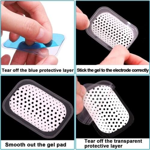 Y98B ABS Gel Pads,Muscle Stimulator Pad Replacement for Ultimate Muscle EMS Toner Abdominal Belt Body Workout Train Machine