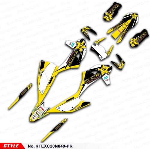 Aftermarket Enduro Graphics for EXC EXC-F XC-W XCF-W 150 300 500 SX SXF XC-F 125 250 350 450 19 to 21, Style No.KTEXC20N049-PR