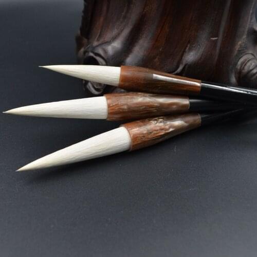Chinese Traditional Calligraphy Brush Soft Woolen Hair Calligraphy Brush Pen Chinese Writing Brush FU Couplet Writing Brush Set