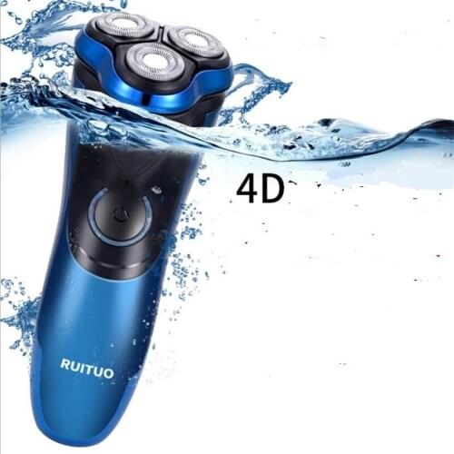 Washable Electric Beard Shaver Razor 3D Floating Man Face Grooming Shave Moustache Facial Hair Shaving Trimmer Clipper Bald Cut
