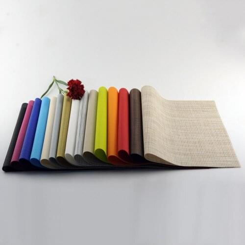 Washable PVC Placemat Insulated Table placemat Protect Anti-slip Plate Bowl Protection Pad Coaster Dining Kitchen Accessories