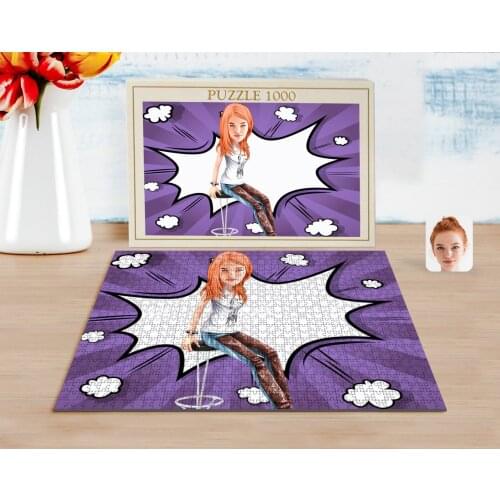 Personalized Women 'S Caricature of 1000 Piece Professional Puzzle-39