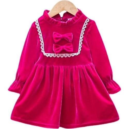 New Vestido Infantil Baby Girl Dress Autumn Winter 12M-5T Girls Dress Knitted Vest Kids Clothes Kids Dresses for Girls