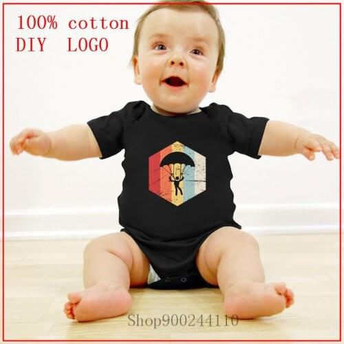 Retro 70s Skydiving Parachute Icon Cotton Newborn Baby Girl Clothes Bodysuit Baby Clothes Ropa bebe Baby Boy Clothes One-Pieces