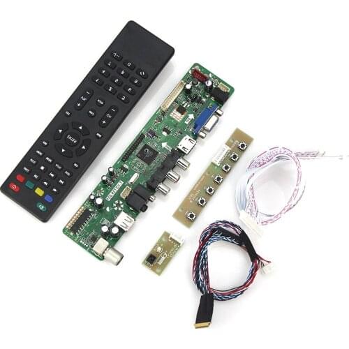 T.VST59.03 For B116XW01 V.0 LCD/LED Controller Driver Board (TV+HDMI+VGA+CVBS+USB) LVDS Reuse Laptop 1366x768