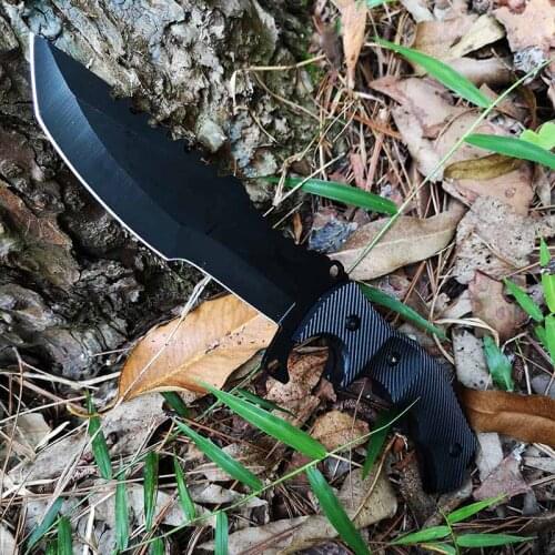 Tactical Huting Camping Knife , Rambo Bowie Straight Fixed Blade Knifes , Rainbow/Blue/Gold/Black Titanium for Choose
