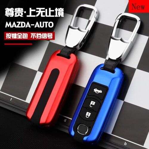 High-quality Aluminium Alloy Car Smart Key Case Cover Fob for Mazda3 Axela Atenza CX4 CX5 CX8 Accessories