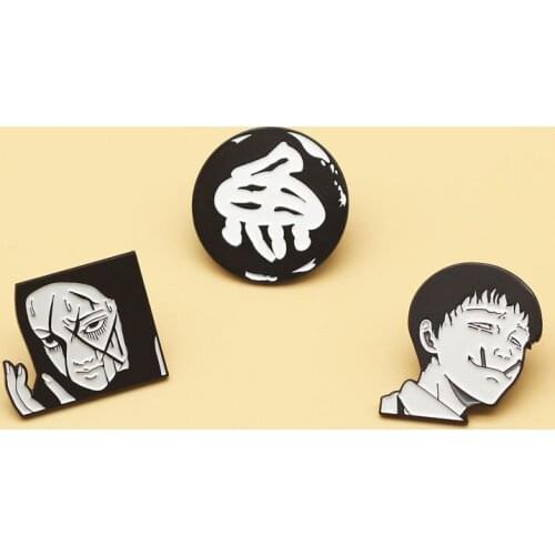 XM-funny Japanese anime badge backpack denim clothing accessories alloy small jewelry personality anime brooch