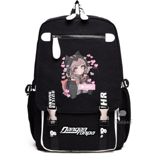 4 Style Danganronpa Nanami ChiaKi Backpack School Bags Bookbag Cosplay Anime Game Travel Casual Laptop Shoulder Bags Rucksack