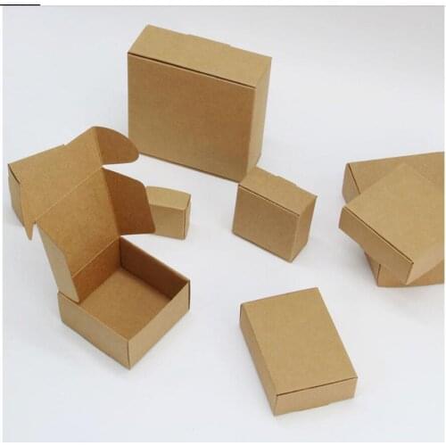 5Pcs/lot Small Kraft paper box,brown cardboard handmade soap box,Kraft craft paper gift box,black packaging jewelry box