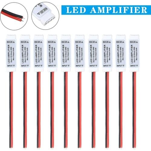 5Pcs LED RGB Amplifier Controller DC 8~16V 3*4A Mini Portable RGB LED Strip Amplifier For 5050 3528 RGB LED Strip Light