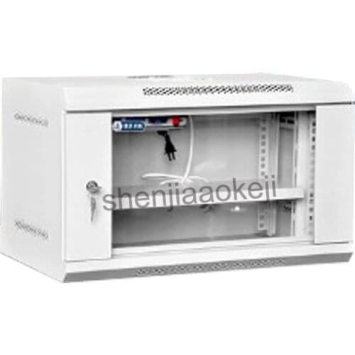 6u Network Cabinet KB6406 Switch Cabinet Monitor cold-rolled steel 19-inch wall-mounted cabinet 220v 1pc