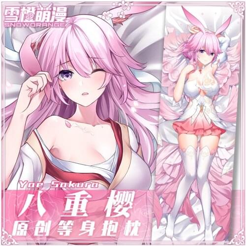 Anime Honkai Impact 3 Yae Sakura Hugging Body Sexy Dakimakura Pillow Case Otaku Lolita Girl Pillow Cushion Cover Cosplay Gifts