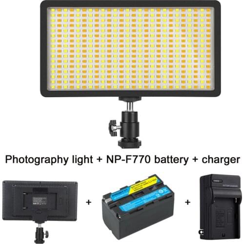 32W large Photo Studio LED Video Light Fill Light Photography Lighting Camera Light for Canon Nikon Sony DSLR Camera