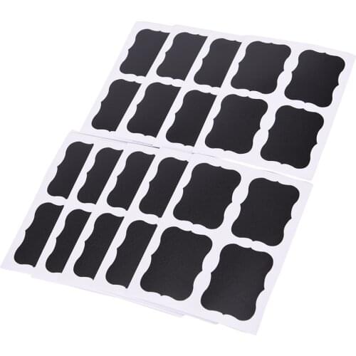 36Pcs Black Price Label Kitchen Jar Organizer Labels Blackboard Sticker Craft Paper Chalkboard Chalk Board Stickers Gift tags