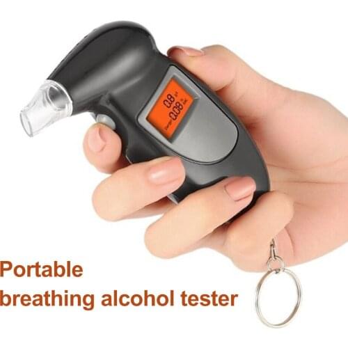 Beaked Shape Portable Breathing Type Digital Alcohol Tester With Red Backlit Car Portable Breath Alcohol Tester Car Accessories