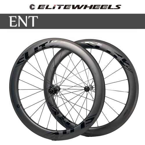 ELITEWHEELS 700c Road Bike Carbon Wheelset ENT UD Matte Bicycle Wheels Tubeless Ready UCI Quality Carbon Fiber Rims For Cycling