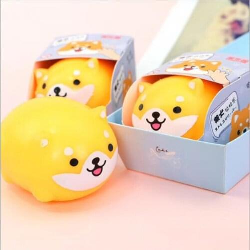 Creative Decompression Shiba Inu Selling Cute Shiba Inu Pinch Music Pressure Relief Vent Toy Vent Ball Class Boring Gift
