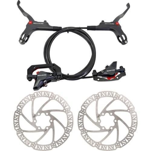 Mountain Bike Oil Brake Hydraulic Bicycle Left Rear Brake MT200 Disc One-Piece Cylinder Brake