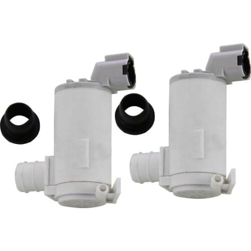 2Pcs Windshield Washer Pump Motor Front Rear for Nissan Patrol GU Y61 1998-2004 IV 4