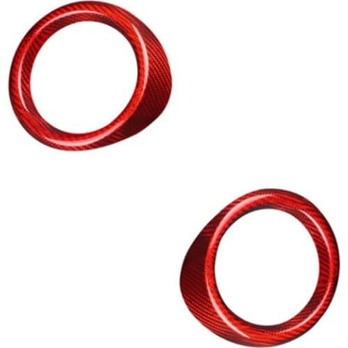 Carbon Fiber Car Air Vent Outlet Frame Trim Stickers for Chevrolet Camaro 2016-2019