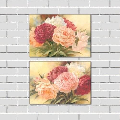 2pc Hot Sell Flowers Wall Art Pictures Modern Home Decoration Living Room or Bedroom Canvas Print Painting Wall picture