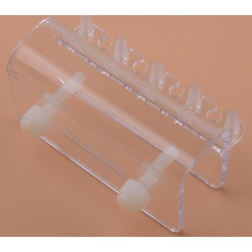 Clear 4 Hose Version PC Soft Tube Fixture Holdermounter For Dosing Pump Fish Tank Aquarium Air Reef marine Tank pipe divider