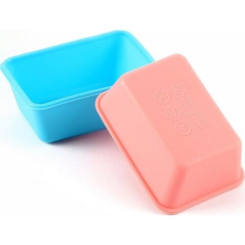 Rectangle Silicone Cake Decorating Chocolate Mold Pan Muffin Fondant Cups Soap Pudding Mould DIY Mould 200pcs ZA5743