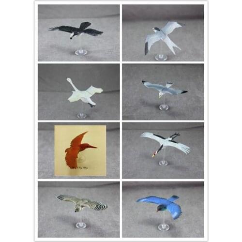 Pvc inserted figure toys birds, eagles, swans, gulls, simulation, animal models, children 's cognitive toys, 8pcs/set