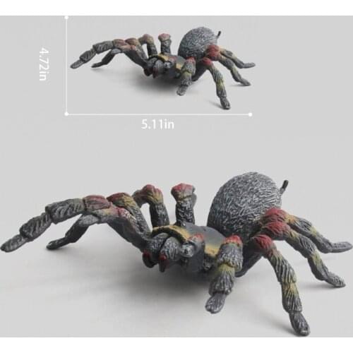 Educational Action Figure Simulated Spider Model, Realistic Spider Figurines for Kids Toddlers Trick Toys
