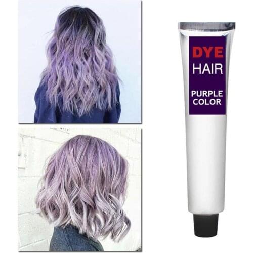 Gray Hair Dye Cream Punk Style Nature Permanent Light Grey Silver Unisex Hair Dye Color Cream Cosmetic Beauty Hair Coloring