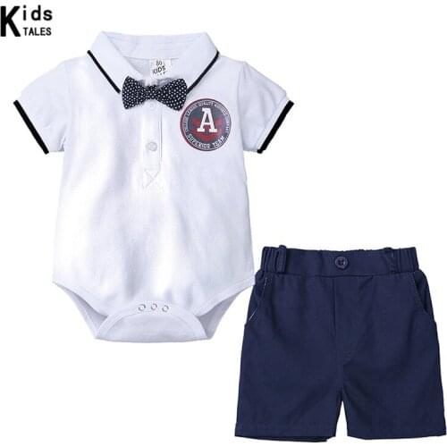 Newborn Baby Boy Top Romper and Short Pants Outfit Clothes Fashion Summer Infant Boys Cloth RK014
