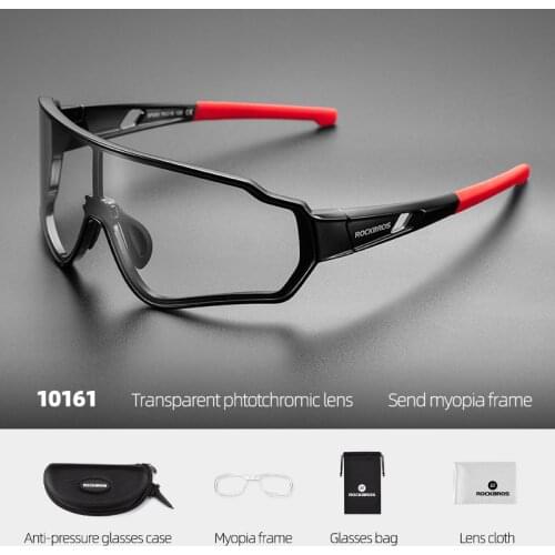 ROCKBROS Cycling Sunglasses for Men Women Photochromic Bike Bicycle Glasses Discoloration oculos ciclismo Polarized MTB Eyewear