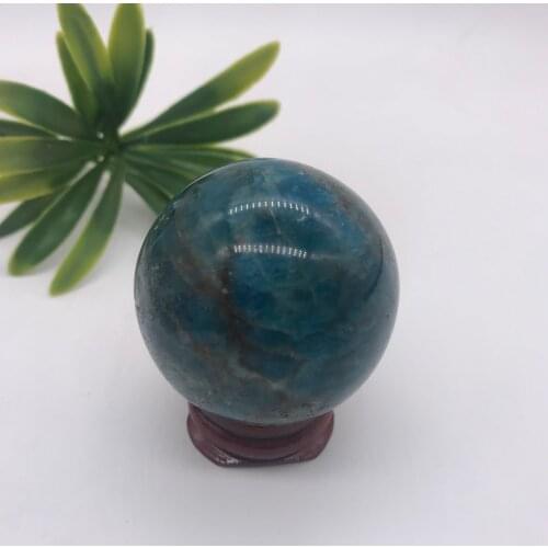 4-5cm Unique Blue Apatite sphere phosphorite ball crystal balls