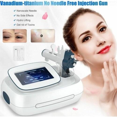 Vanadium titanium Hydro Needle free mesotherapy gun Meso Water Injection Injector RF Facial Meso Therapy MesoGun Beauty Machine