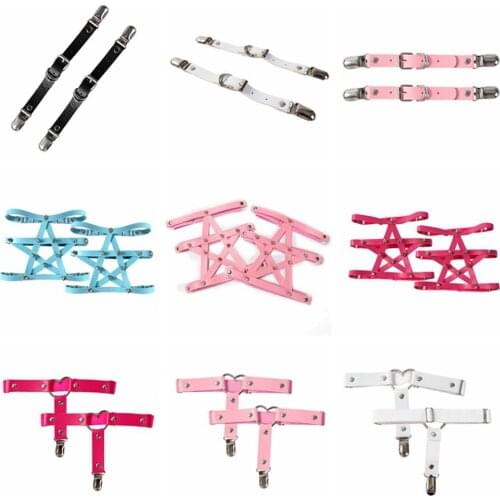 Harajuku Pentagram Harness Belt Punk Leather Gothic Costume Sword Belt Corset Metal Chain Accessories Luxury Garters Stocking