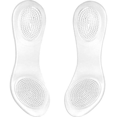 1 pair Insole Gel Clear Shoes Cushion Woman Foot Insert Pad Universal High Heel Pad Foot Care Accessories