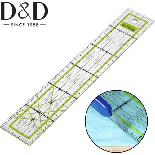 1PC Quilting Ruler Clear Acrylic Patchwork Rulers with Double Colored Grid Line for DIY Cutting Sewing&Crafts Quilting Tool