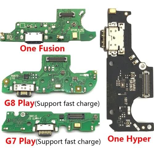 100Pcs, USB Power Charging Connector Port Dock Flex Cable For Motorola Moto G6 G7 G8 G9 Play Plus One Fusion Macro