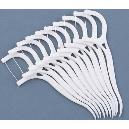 100Pcs Dental Floss Flosser Picks Toothpicks Teeth Stick Tooth Cleaning Interdental Brush Dental Floss Pick Oral Hygiene Care