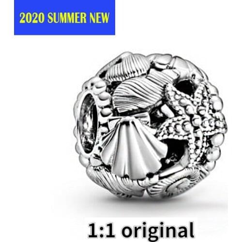 2020 Summer 925 Sterling Silver Beads Fit Original Pandora Bracelets Underwater World Charm DIY Women Fashion Jewelry Gift