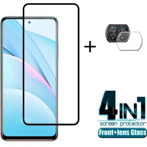 4-in-1 For Xiaomi Mi 10T Lite Glass For Mi 10T Lite Tempered Glass Screen Protector For Redmi Note 9 Pro Mi 10T Lite Lens Glass