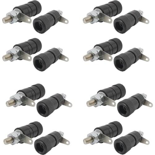 40Pcs 4mm Banana Socket Professional Binding Terminal high quality Blocks Connector Post Nut Banana Plug Jack Connector