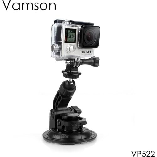 Vamson for GoPro 7 Accessories Car Suction Cup Tripod 9CM Diameter Base Mount For Go pro Hero 6 5 4 for SJ4000 for Xiaomi VP522