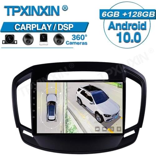 6+128 Android 10 For Opel Insignia 2014-2017 360 HD Auto Surround View Camera Car Multimedia Player Stereo Radio GPS Navigtion