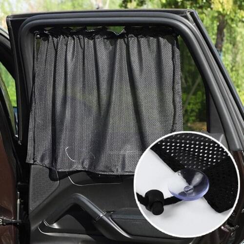 Car Sun Shade Auto UV Protect Curtain Side Window Sunshade Mesh Sun Visor Protection Window Films Car Styling Accessories