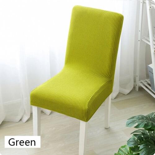Super Soft Jacquard Fabric Short-term Waterproof Stretch Chair Cover Elastic Spandex Seat Chair Cover For Dining Room/Kitchen