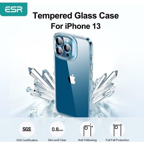 ESR for iPhone 13 Pro Max Tempered Glass Case for iPhone 13 Pro Case Cover Full Protective Clear Funda Case for iPhone 13 mini