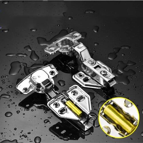 Home Cabinet Door Hydraulic Hinges Stainless Steel Silent Hinge Damper Buffer Cupboard Door Connector Furniture Hardware